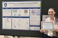 Microplastics as ice nucleating particles in the atmosphere